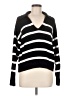 Old Navy 100% Cotton Stripes Black Pullover Sweater Size M - photo 1