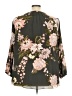 T Tahari 100% Polyester Floral Black Green 3/4 Sleeve Blouse Size 5X (estimated) - photo 2