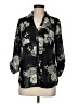 Iz Byer 100% Polyester Floral Black 3/4 Sleeve Blouse Size M - photo 1