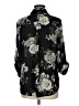 Iz Byer 100% Polyester Floral Black 3/4 Sleeve Blouse Size M - photo 2