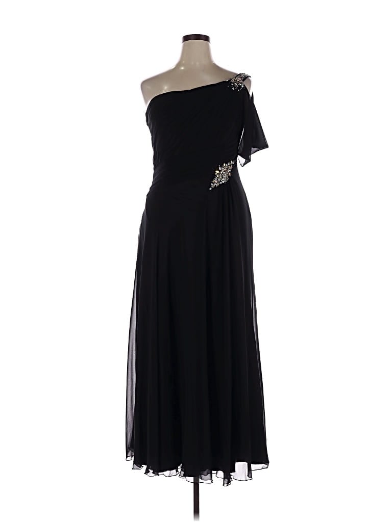 Pre-owned Montage By Mon Cheri Cocktail Dress In Black