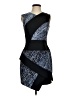 BCBGMAXAZRIA Graphic Blue Cocktail Dress Size 2 - photo 1