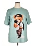 Assorted Brands 100% Polyester Print Teal Short Sleeve T-Shirt Size XL - photo 1