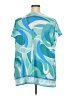 Ulla Popken Teal Short Sleeve Blouse Size 20 - 22 - photo 2