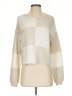 Jessica Simpson Checkered-gingham Ivory Pullover Sweater Size XS - photo 1