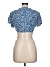Shein 100% Polyester Blue Short Sleeve Blouse Size L - photo 2