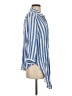 Lost + Wander 100% Rayon Stripes Blue 3/4 Sleeve Button-Down Shirt Size S - photo 4