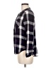 NSR 100% Rayon Plaid Gray Long Sleeve Blouse Size M - photo 5