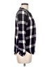 NSR 100% Rayon Plaid Gray Long Sleeve Blouse Size M - photo 4