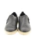 Ecco 100% Leather Gray Black Flats Size EU 38 - photo 2