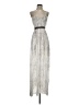 BCBGMAXAZRIA 100% Polyester Silver Cocktail Dress Size 0 - photo 1