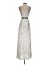 BCBGMAXAZRIA 100% Polyester Silver Cocktail Dress Size 0 - photo 2