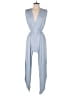 Juniper Blu Solid Blue Jumpsuit Size S - photo 1