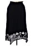 Context 100% Rayon Stars Black Casual Skirt Size S - photo 2
