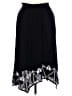 Context 100% Rayon Stars Black Casual Skirt Size S - photo 1