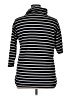Ruby Rd. Stripes Silver Turtleneck Sweater Size XL - photo 2
