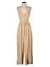 Madewell 100% Linen Stripes Tan Jumpsuit Size 2 - photo 1