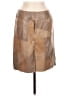 Assorted Brands 100% Polyester Tan Faux Leather Skirt Size 7 - photo 1