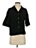 Anrabess Black 3/4 Sleeve Button-Down Shirt Size S - photo 1