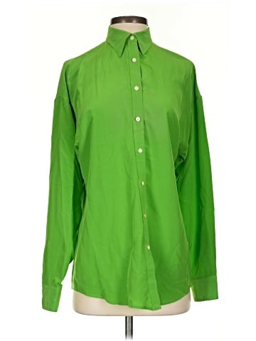 Lauren by Ralph Lauren Long Sleeve Silk Top (view 1)