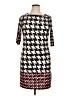 Covington Houndstooth Black Casual Dress Size XLEstimated - photo 1