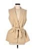 Talbots 100% Polyester Tan Ivory Vest Size 6 - photo 1