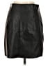 Potter's Pot 100% Polyester Houndstooth Plaid Solid Tweed Black Gray Faux Leather Skirt Size S - photo 2