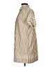 Madewell Stripes Gold Short Sleeve Button-Down Shirt Size XXS - photo 5