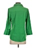 Cato Green 3/4 Sleeve Button-Down Shirt Size S - photo 2