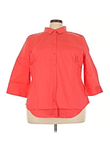 Worthington 3/4 Sleeve Button-Down Shirt (view 1)