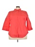 Worthington Red 3/4 Sleeve Button-Down Shirt Size 3X - photo 1