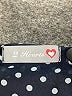 2 Hearts 100% Polyester Polka Dots Black 3/4 Sleeve Blouse Size M - photo 7