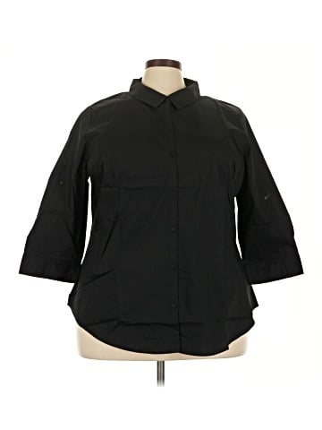 Worthington 3/4 Sleeve Button-Down Shirt (view 1)