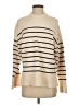 Zara Stripes Ivory Turtleneck Sweater Size S - photo 1
