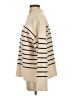Zara Stripes Ivory Turtleneck Sweater Size S - photo 5