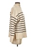 Zara Stripes Ivory Turtleneck Sweater Size S - photo 4