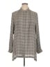 J.Jill 100% Rayon Gray Long Sleeve Button-Down Shirt Size XL - photo 1