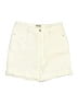 Luvamia Solid Ivory Khaki Shorts Size L - photo 1