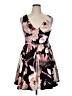 Forever 21 Plus Floral Black Cocktail Dress Size 0X - photo 1