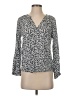 Mauvette 100% Viscose Gray Long Sleeve Blouse Size 4 - photo 1
