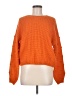 Moon & Madison 100% Acrylic Solid Orange Pullover Sweater Size M - photo 1