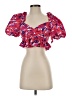 Lovers + Friends 100% Polyester Pink Short Sleeve Blouse Size S - photo 1