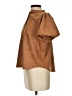 Industry Brown Short Sleeve Blouse Size S - photo 5