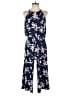 Wisp Floral Blue Jumpsuit Size 4 - photo 1