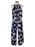 Wisp Floral Blue Jumpsuit Size 4 - photo 2