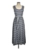 Max Studio Stripes Gray Casual Dress Size M - photo 1