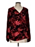 Vince Camuto 100% Polyester Red Long Sleeve Blouse Size L - photo 1