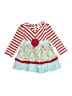 Counting Daisies Hearts Teal Dress Size 2T - photo 1