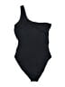 Unbranded Solid Black One Piece Swimsuit Size M (estimated) - photo 2