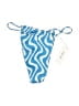 AEXAE Chevron-herringbone Blue Swimsuit Bottoms Size S - photo 1